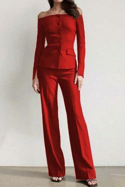 Y2K Fashion Strapless Suit: Elegant Fitted Coquette Aesthetic Outfit for Women