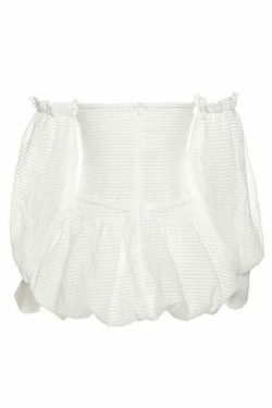 Y2K Fashion Textured Bandeau Lace Up Mini Dress for Women - Coquette Aesthetic Grunge Style