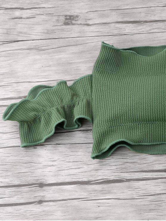 Y2K Fashion Trend: Off-Shoulder Ruffles Ribbed Bikini - Grunge & Coquette Aesthetic Swimwear Y2K Fashion Trend: Off-Shoulder Ruffles Ribbed Bikini - Grunge & Coquette Aesthetic Swimwear