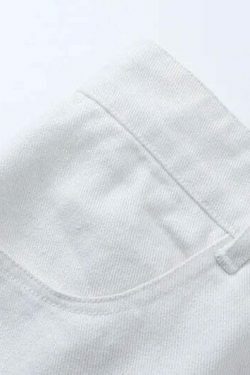 Y2K Flame Embroidered Baggy Jeans - Coquette Aesthetic Grunge Style Women's Fashion