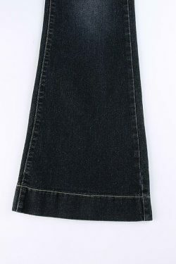Y2K Flare Jeans: Coquette Aesthetic Cargo Skirt for Women - Grunge Style Fashion