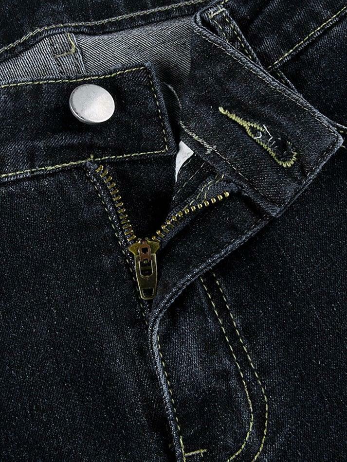 Y2K Flare Jeans: Coquette Aesthetic Cargo Skirt for Women - Grunge Style Fashion