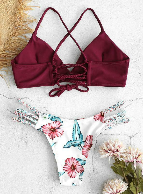 Y2K Floral Bikini Set for Women: Retro Aesthetic Swimwear with Coquette Vibes Y2K Floral Bikini Set for Women: Retro Aesthetic Swimwear with Coquette Vibes