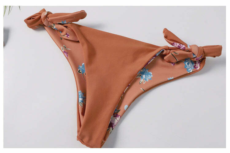 Y2K Floral Braided Bikini Set with Front Knot - Coquette Aesthetic Swimwear Y2K Floral Braided Bikini Set with Front Knot - Coquette Aesthetic Swimwear