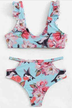 Y2K Floral Knot Bikini - Coquette Aesthetic Swimwear for Women