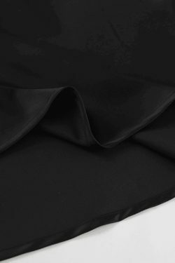 Y2K French Satin Drape Skirt: Coquette Aesthetic, Grunge Style & Elegance