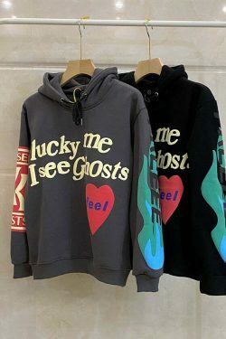 Y2K Graffiti Letter Print Hoodie - Coquette Aesthetic Grunge Style Women's Fashion