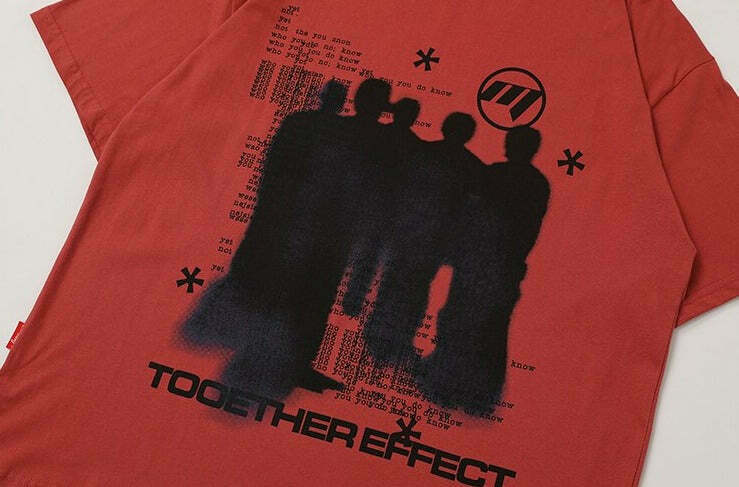 Y2K Grunge Silhouette Graphic Tee - Vintage Aesthetic Shirt for Women Y2K Grunge Silhouette Graphic Tee - Vintage Aesthetic Shirt for Women