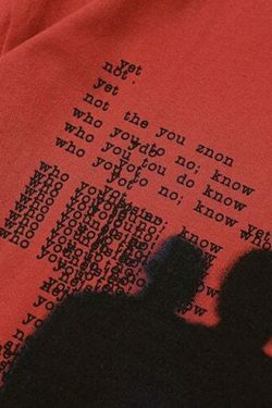 Y2K Grunge Silhouette Graphic Tee - Vintage Aesthetic Shirt for Women