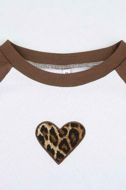 Y2K Heart Print Crop Top: Coquette Aesthetic, Grunge Style, Cute Pastel Goth Fashion