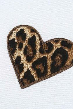 Y2K Heart Print Crop Top: Coquette Aesthetic, Grunge Style, Cute Pastel Goth Fashion