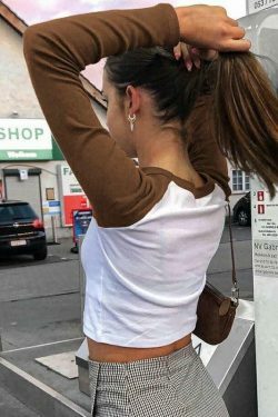 Y2K Heart Print Crop Top: Coquette Aesthetic, Grunge Style, Cute Pastel Goth Fashion