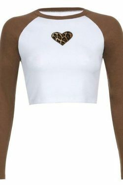 Y2K Heart Print Crop Top: Coquette Aesthetic, Grunge Style, Cute Pastel Goth Fashion