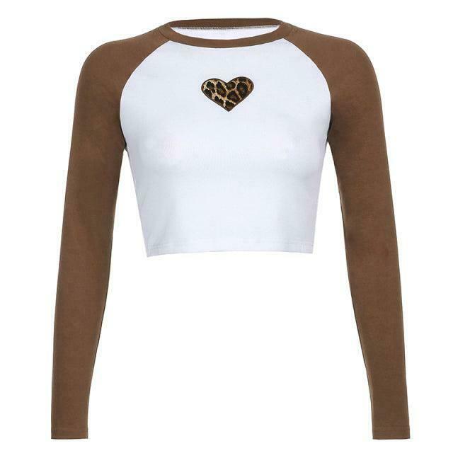 Y2K Heart Print Crop Top: Coquette Aesthetic, Grunge Style, Cute Pastel Goth Fashion Y2K Heart Print Crop Top: Coquette Aesthetic, Grunge Style, Cute Pastel Goth Fashion