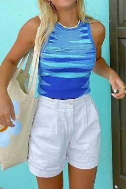 Y2K Jacquard Cropped Knit Tank: Coquette Grunge Aesthetic, Cute Tops