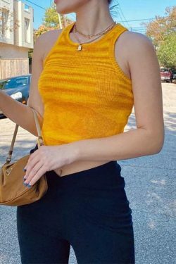 Y2K Jacquard Cropped Knit Tank: Coquette Grunge Aesthetic, Cute Tops