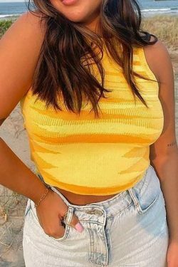 Y2K Jacquard Cropped Knit Tank: Coquette Grunge Aesthetic, Cute Tops