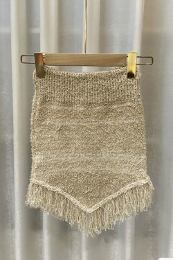 Y2K Knit Tassel Bandeau Top for Women - Coquette Aesthetic, Grunge Style, Cute Pastel Goth Outfit