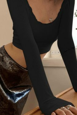 Y2K Lace-Up Backless Crop Knit Top - Coquette Aesthetic, Grunge Style, Cute Tops