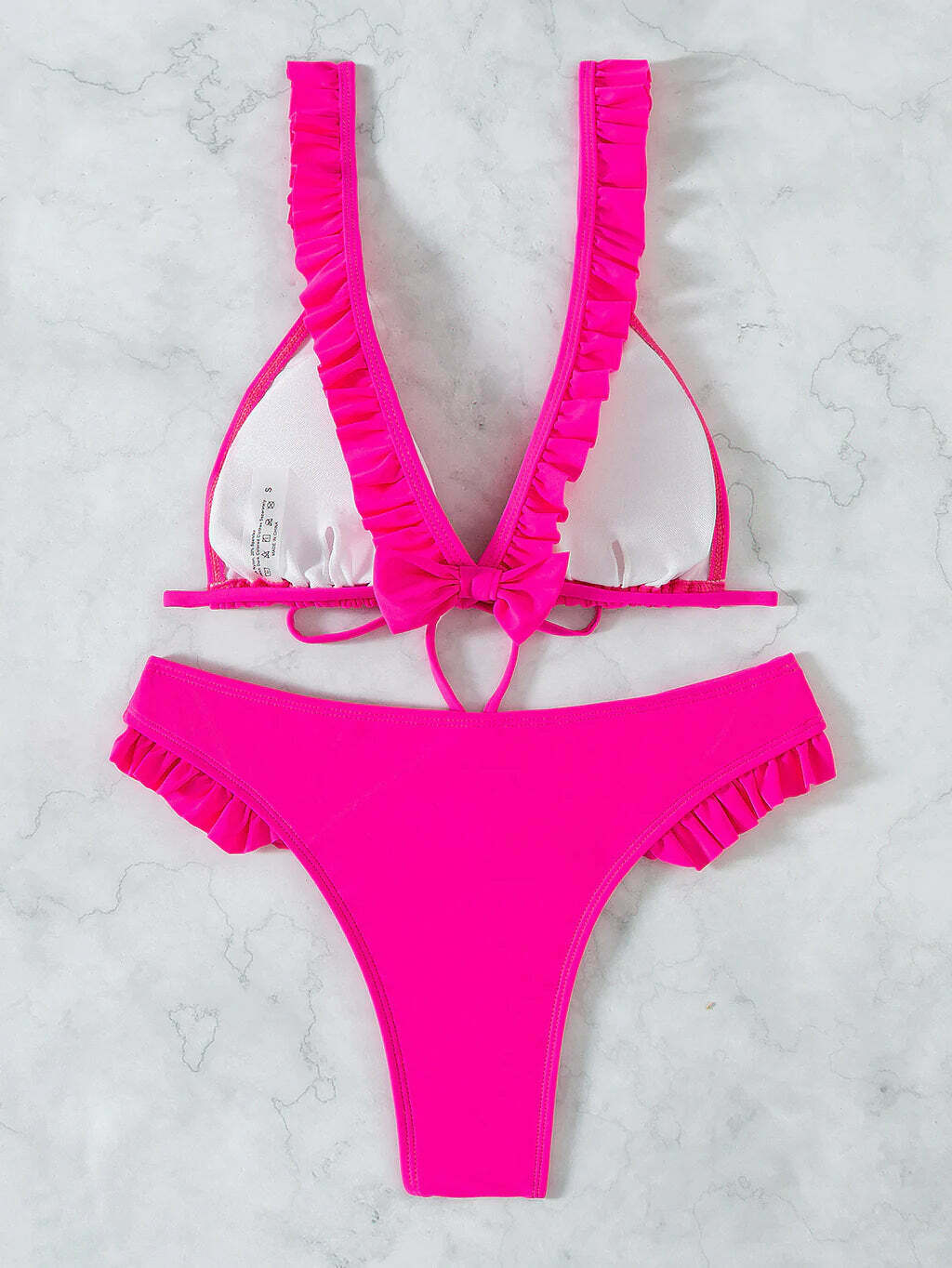 Y2K Lace-Up Beach Bikini: Coquette Aesthetic, Grunge Style, Cute Tops, Pastel Goth, Cargo Skirt