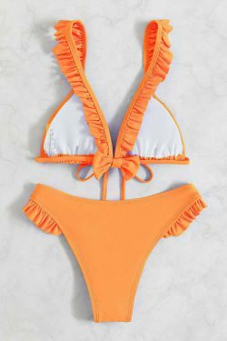 Y2K Lace-Up Beach Bikini: Coquette Aesthetic, Grunge Style, Cute Tops, Pastel Goth, Cargo Skirt