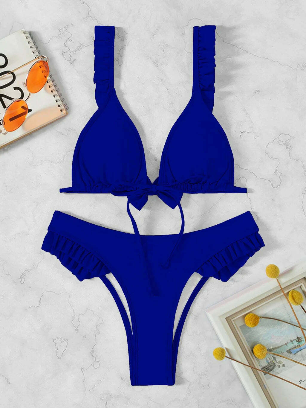 Y2K Lace-Up Beach Bikini: Coquette Aesthetic, Grunge Style, Cute Tops, Pastel Goth, Cargo Skirt