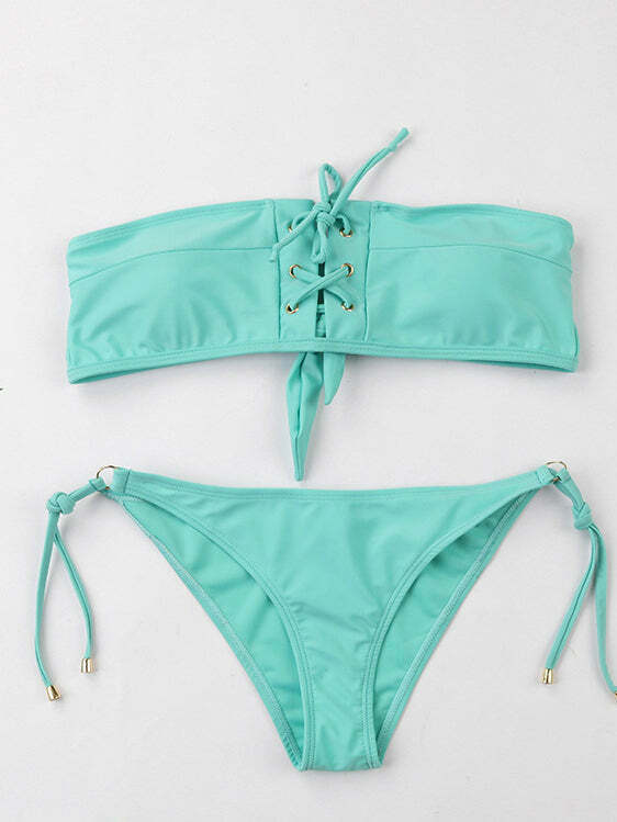 Y2K Lace-Up Bikini Set: Coquette Aesthetic, Grunge Style, Pastel Goth, Cargo Skirt, Old Money, Pre Y2K Lace-Up Bikini Set: Coquette Aesthetic, Grunge Style, Pastel Goth, Cargo Skirt, Old Money, Pre