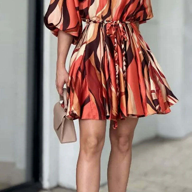 Y2K Lace-Up Casual Dress: Coquette Grunge Pastel Cargo Aesthetic Y2K Lace-Up Casual Dress: Coquette Grunge Pastel Cargo Aesthetic