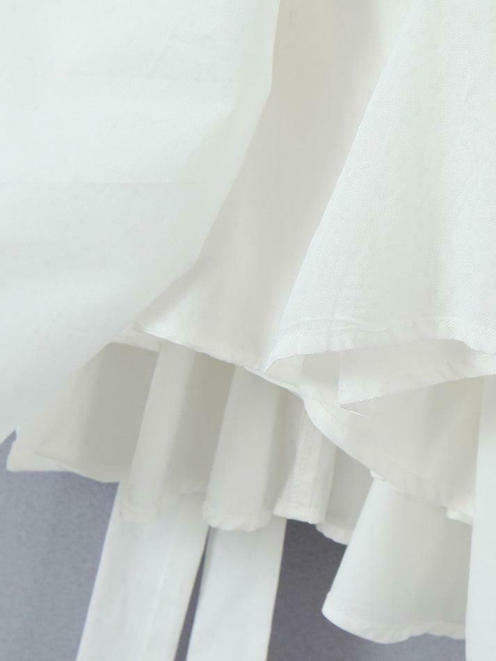 Y2K Lace-Up Doll Collar Short Dress - Coquette Aesthetic Grunge Style - Cute Tops & Cargo Skirt Y2K Lace-Up Doll Collar Short Dress - Coquette Aesthetic Grunge Style - Cute Tops & Cargo Skirt