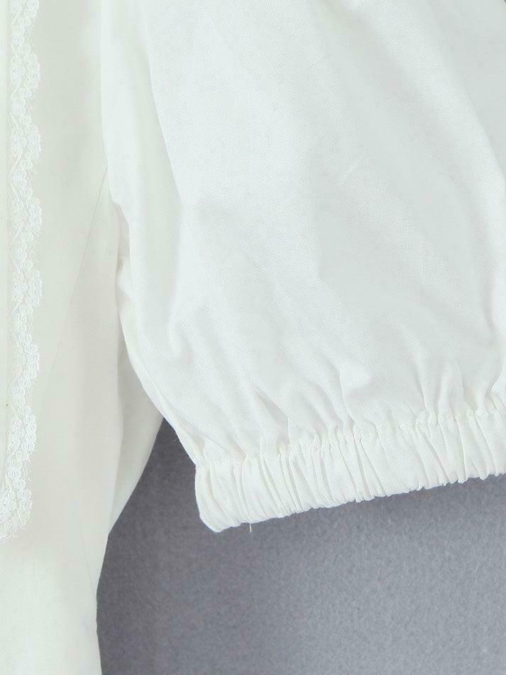 Y2K Lace-Up Doll Collar Short Dress - Coquette Aesthetic Grunge Style - Cute Tops & Cargo Skirt Y2K Lace-Up Doll Collar Short Dress - Coquette Aesthetic Grunge Style - Cute Tops & Cargo Skirt