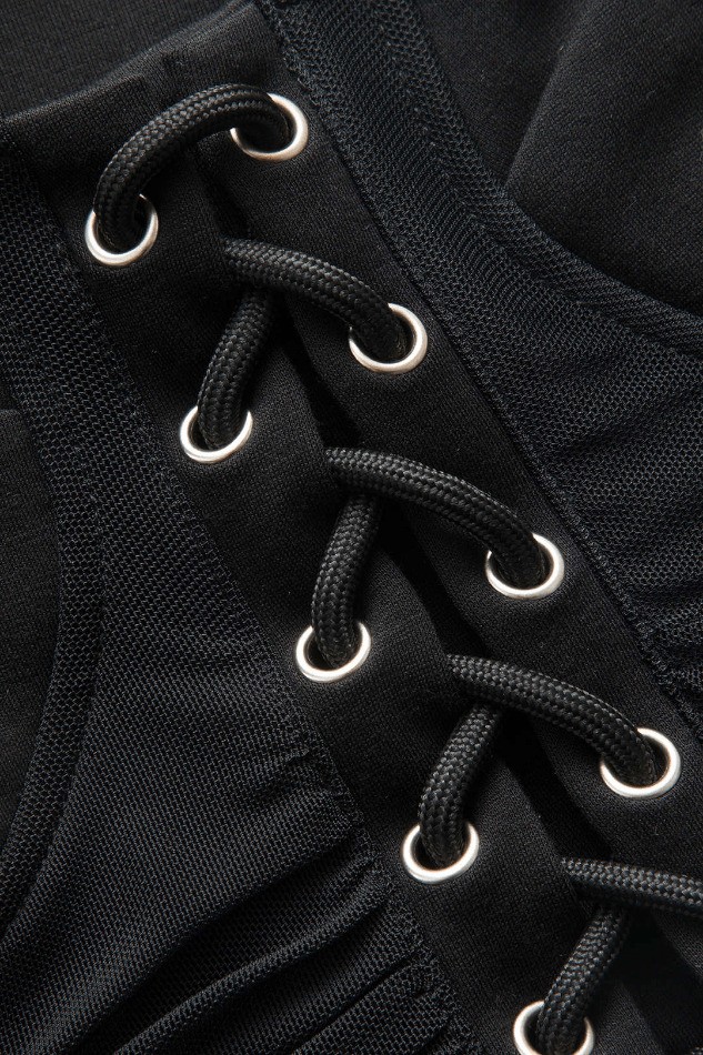 Y2K Lace-Up Garter Cami: Coquette Aesthetic Grunge Style Cute Top for Women Y2K Lace-Up Garter Cami: Coquette Aesthetic Grunge Style Cute Top for Women