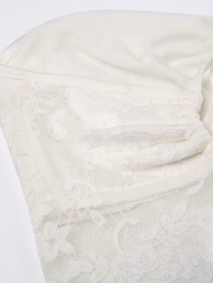 Y2K Lace Backless Bandeau Top: Coquette Aesthetic, Grunge Style, Cute Tops, Pastel Goth, Cargo Skirt Y2K Lace Backless Bandeau Top: Coquette Aesthetic, Grunge Style, Cute Tops, Pastel Goth, Cargo Skirt