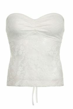 Y2K Lace Backless Bandeau Top: Coquette Aesthetic, Grunge Style, Cute Tops, Pastel Goth, Cargo Skirt