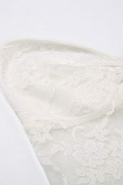 Y2K Lace Backless Bandeau Top: Coquette Aesthetic, Grunge Style, Cute Tops, Pastel Goth, Cargo Skirt