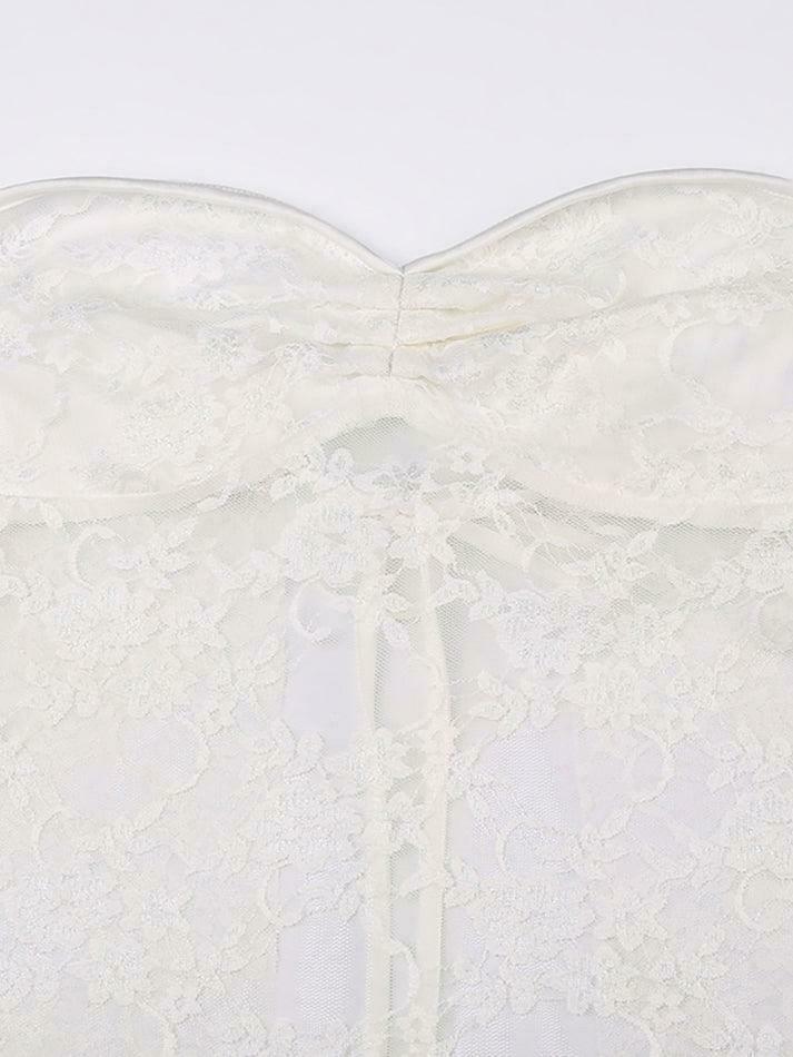 Y2K Lace Backless Bandeau Top: Coquette Aesthetic, Grunge Style, Cute Tops, Pastel Goth, Cargo Skirt Y2K Lace Backless Bandeau Top: Coquette Aesthetic, Grunge Style, Cute Tops, Pastel Goth, Cargo Skirt