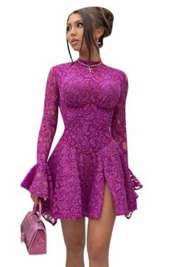 Y2K Lace Backless Dress: Coquette Aesthetic Slim Fit Party Outfit