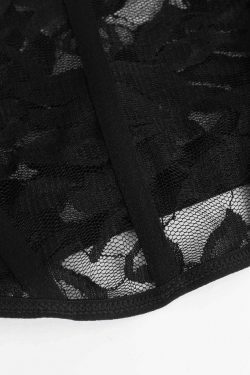 Y2K Lace Halter Corset Top: Coquette & Grunge Aesthetic, Cute Tops, Pastel Goth