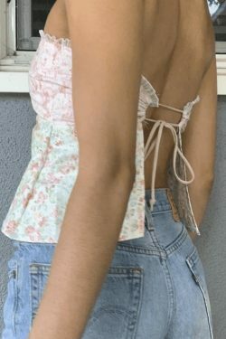 Y2K Lace Plaid Bandeau: Coquette Aesthetic Cute Tops for Women - Grunge Style Fashion