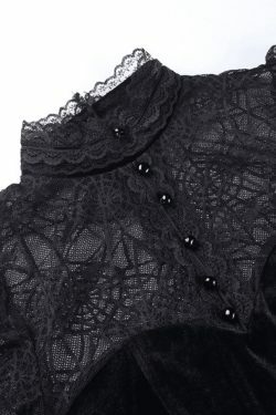 Y2K Lace Spider Web Tee: Coquette Aesthetic Grunge Style, Cute Tops, Pastel Goth, Cargo Skirt