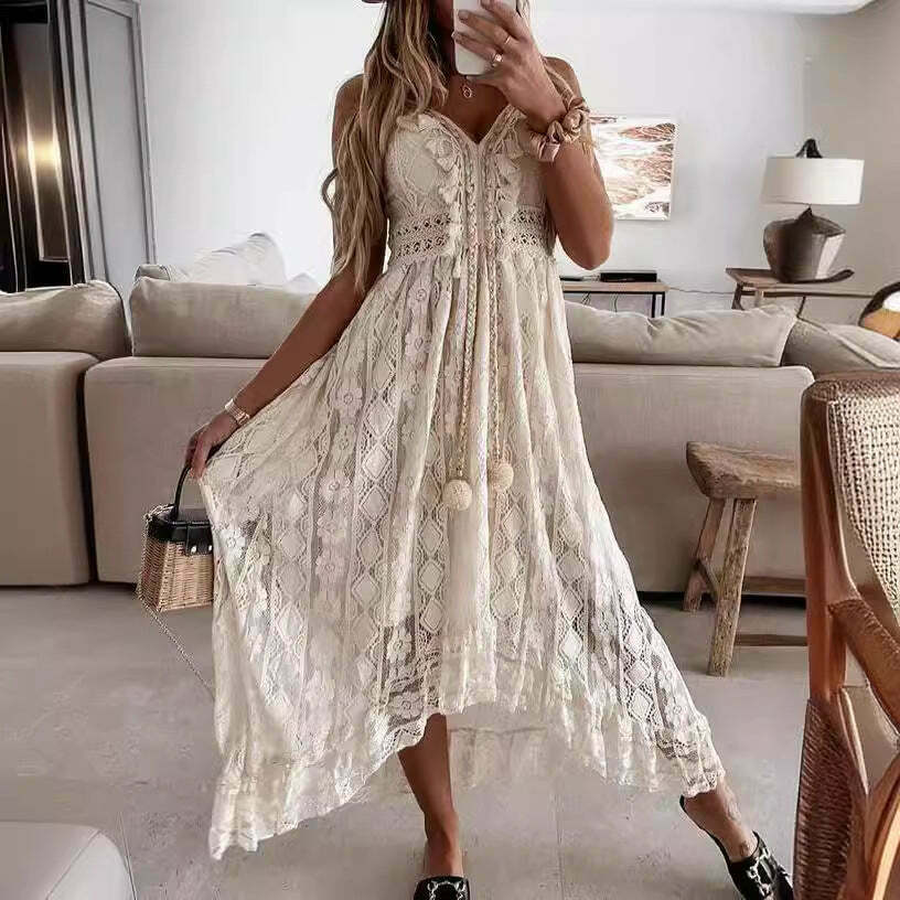 Y2K Lace Suspender White Midi Dress - Coquette Aesthetic Fashion for Women - Grunge Style Outfit Y2K Lace Suspender White Midi Dress - Coquette Aesthetic Fashion for Women - Grunge Style Outfit