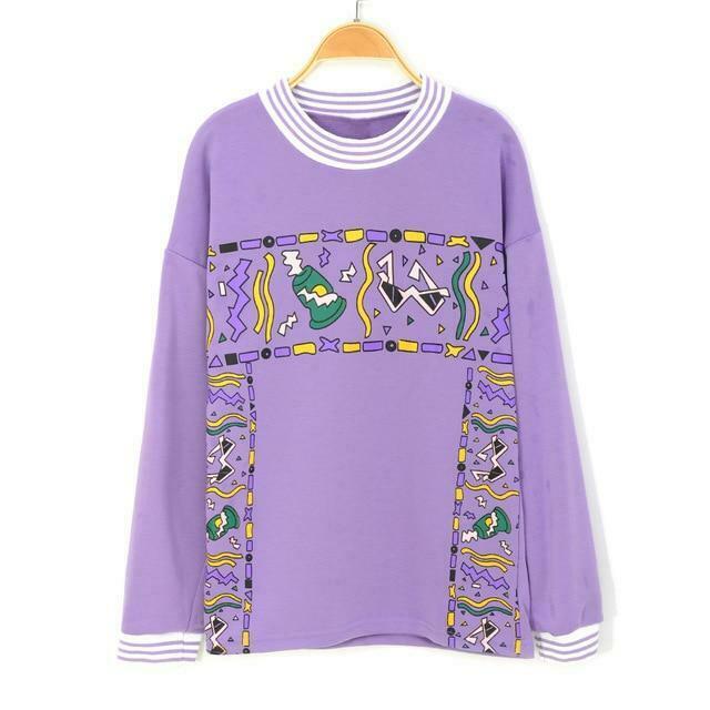 Y2K Lavender Sweatshirt - Coquette Aesthetic, Grunge Style, Cute Tops, Pastel Goth, Comfy Y2K Lavender Sweatshirt - Coquette Aesthetic, Grunge Style, Cute Tops, Pastel Goth, Comfy