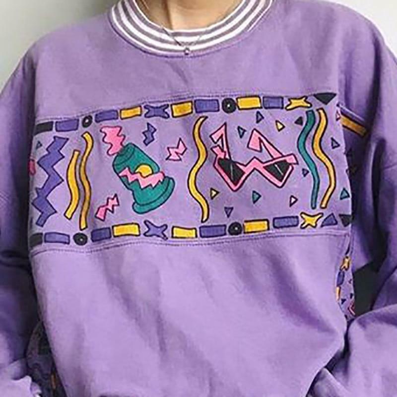 Y2K Lavender Sweatshirt - Coquette Aesthetic, Grunge Style, Cute Tops, Pastel Goth, Comfy Y2K Lavender Sweatshirt - Coquette Aesthetic, Grunge Style, Cute Tops, Pastel Goth, Comfy