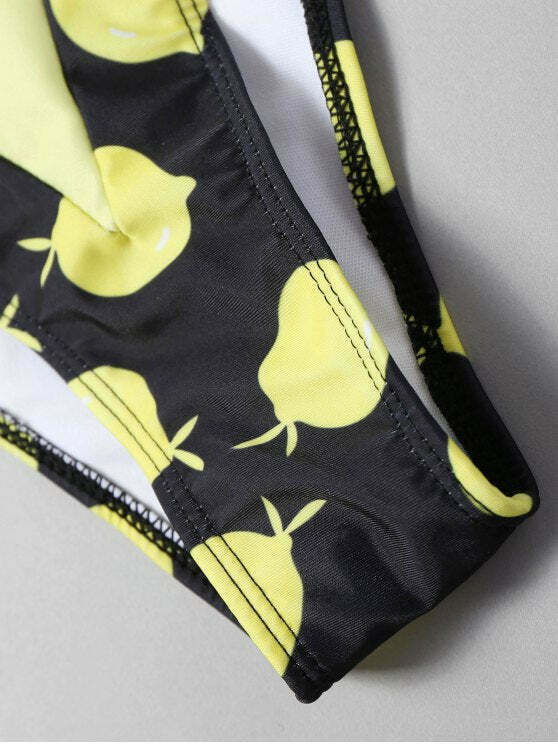 Y2K Lemon Print String Bikini Set - Coquette Aesthetic Swimwear for Women Y2K Lemon Print String Bikini Set - Coquette Aesthetic Swimwear for Women