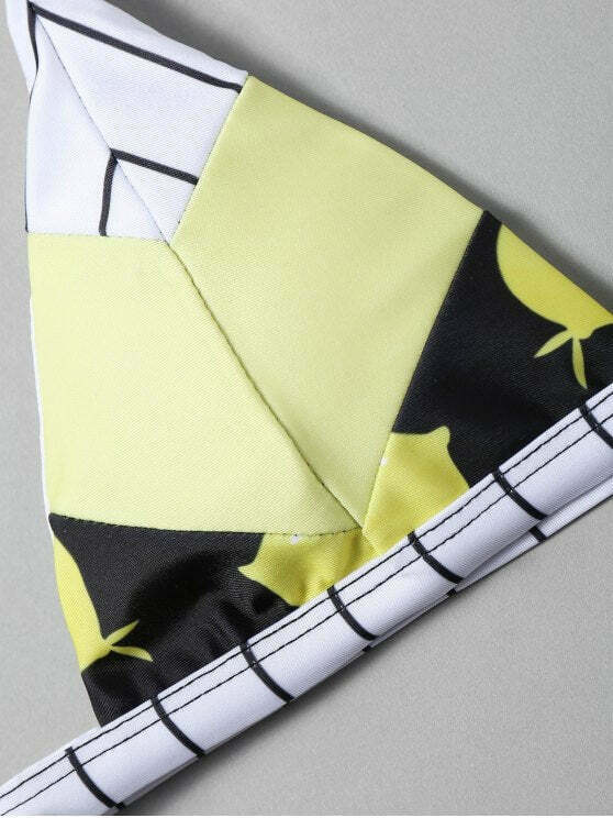 Y2K Lemon Print String Bikini Set - Coquette Aesthetic Swimwear for Women Y2K Lemon Print String Bikini Set - Coquette Aesthetic Swimwear for Women