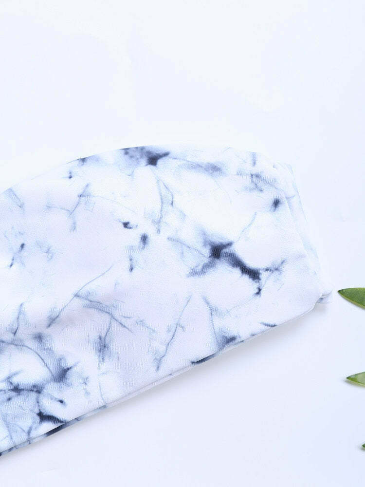 Y2K Marble Swimsuit: Soft Backless Bikinis with Single Strap - Niche Women Fashion Y2K Marble Swimsuit: Soft Backless Bikinis with Single Strap - Niche Women Fashion
