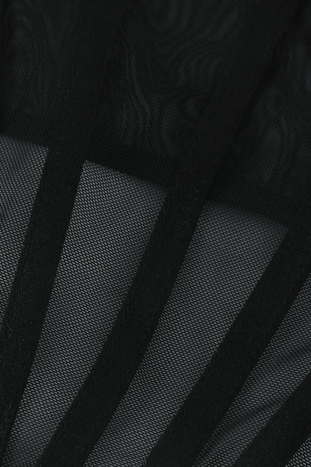 Y2K Mesh Bustier Top: Coquette Aesthetic with Grunge & Pastel Goth Vibes Y2K Mesh Bustier Top: Coquette Aesthetic with Grunge & Pastel Goth Vibes