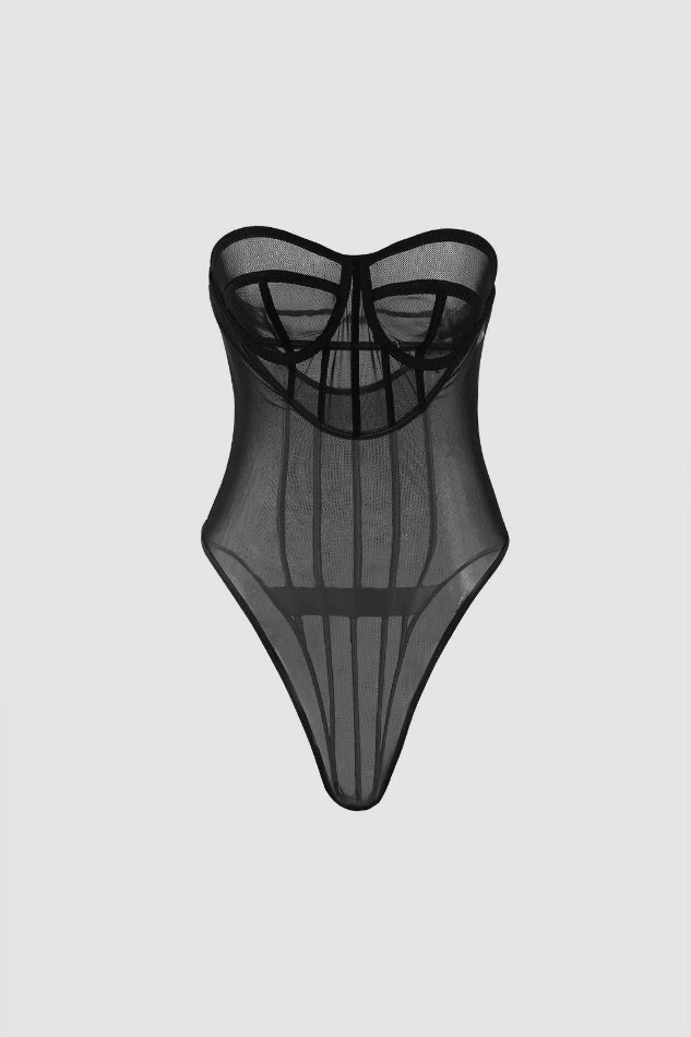 Y2K Mesh Corset Bodysuit: Coquette Aesthetic, Grunge Style, Pastel Goth, Cute Tops, Cargo Skirt Y2K Mesh Corset Bodysuit: Coquette Aesthetic, Grunge Style, Pastel Goth, Cute Tops, Cargo Skirt