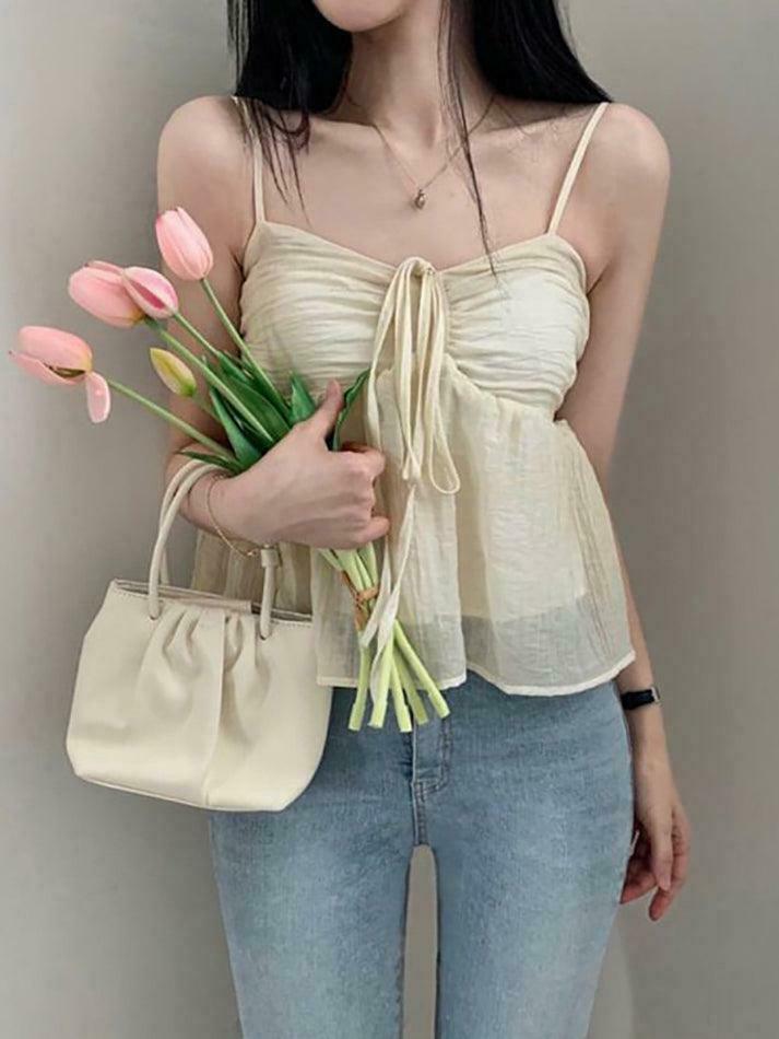 Y2K Mesh Crop Top: Tie-Front Ruched, Coquette Aesthetic, Grunge Style, Cute Pastel Goth Outfit Y2K Mesh Crop Top: Tie-Front Ruched, Coquette Aesthetic, Grunge Style, Cute Pastel Goth Outfit