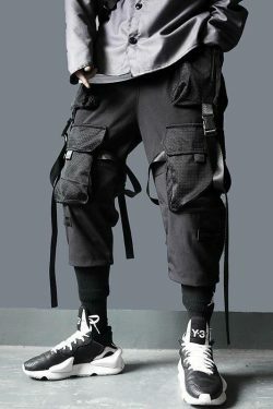 Y2K Mesh Pocket Strap Cargo Skirt: Coquette Aesthetic with Grunge Style, Pastel Goth Vibe