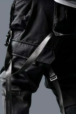 Y2K Mesh Pocket Strap Cargo Skirt: Coquette Aesthetic with Grunge Style, Pastel Goth Vibe